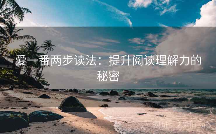爱一番两步读法:提升阅读理解力的秘密 爱一番两步读法:提升阅读理解力的秘密