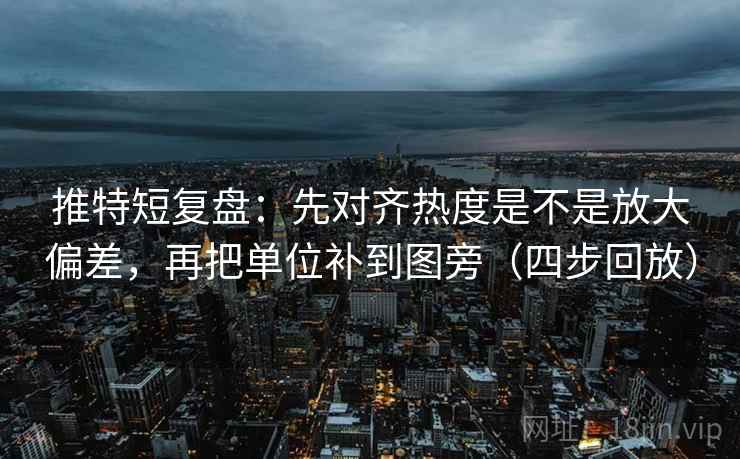 推特短复盘：先对齐热度是不是放大偏差，再把单位补到图旁（四步回放）