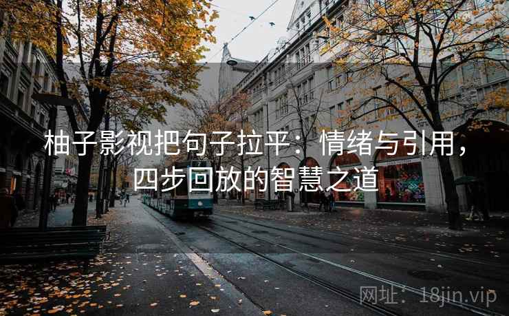 柚子影视把句子拉平：情绪与引用，四步回放的智慧之道